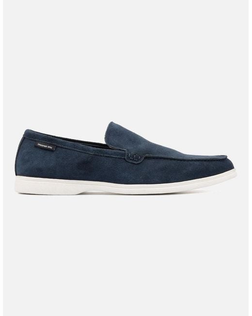 Ben Sherman Blue Amarillo Suede Loafers for men