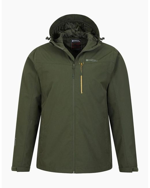 Mountain Warehouse Green Brisk Extreme Waterproof Jacket for men