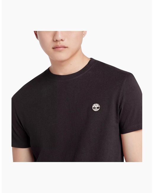 Timberland White T Shirts Classic Logo Summer Crew Neck Dunstan River Tops New for men