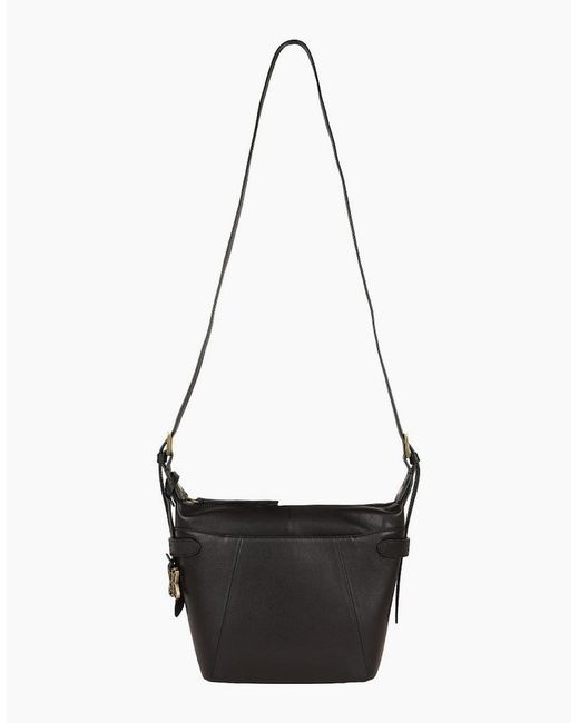 Lakeland Leather Black Newby Crossbody Bag