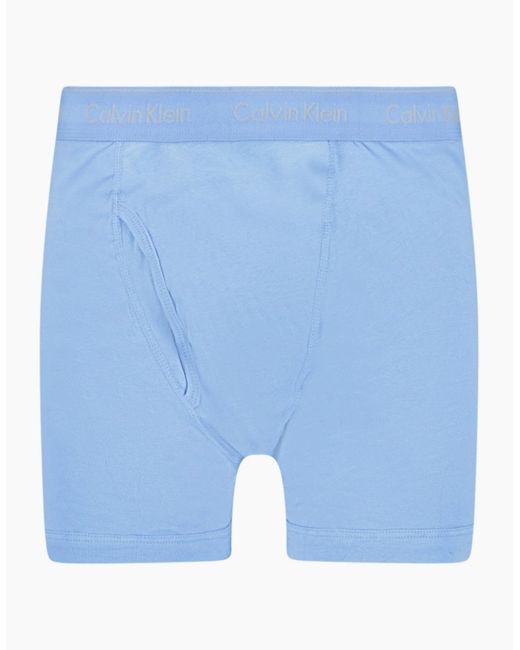 Calvin Klein Blue Stencil Logo Cotton Stretch Boxers, Baby & (3 Pack) for men