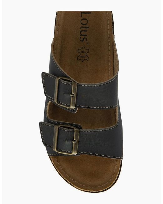 Lotus Brown Rome Mules