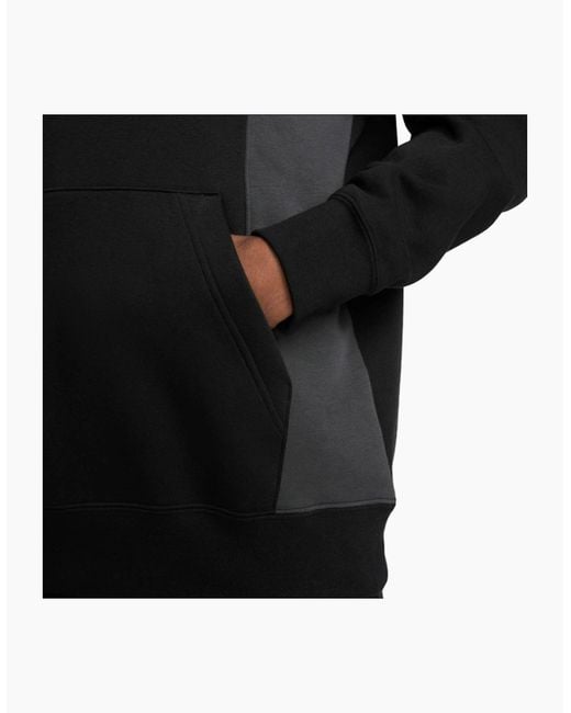 Nike Black Fv0167 Tracksuit Set Jogging Bottom Pullover Fleece Hoodie Tops for men