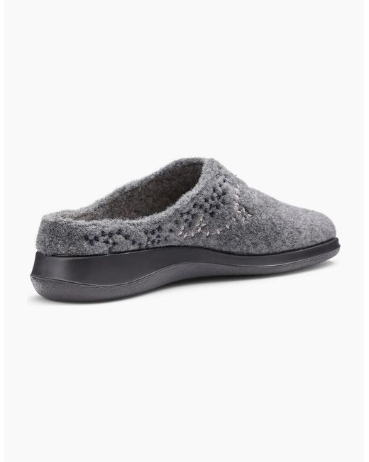 Hotter Gray Cuddle Slippers