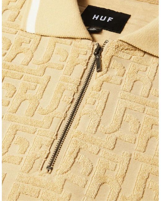 Huf Metallic Tether Jacquards Terry Twill Polo for men