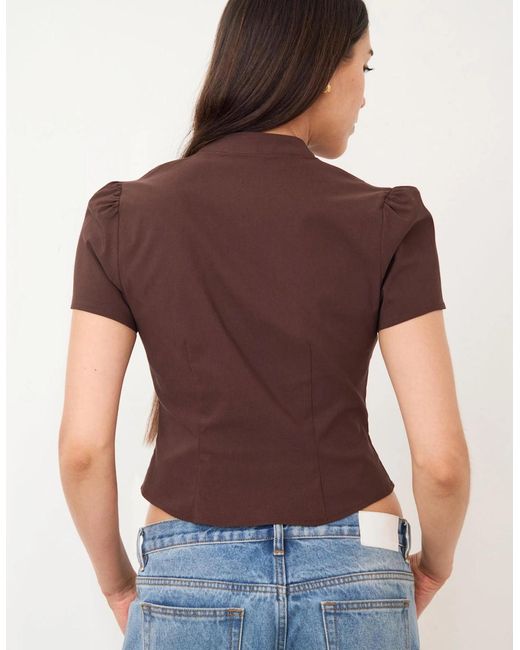 no emotions Brown The Elsa Top