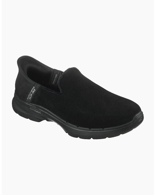 Skechers Black Gowalk6 Slip On Trainers