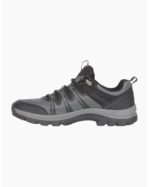 Mountain Warehouse Black Lomond Outdoor Walking Shoes for men