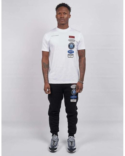 Mercier White Hybrid Badge T-Shirt for men