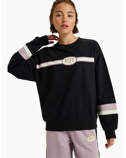 Roxy Black Essential Energy Timeless Sweatshirt