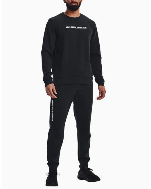 Under Armour Blue Sweatshirts Crew Neck Pullover Fleece Plain Casual Jumper for men