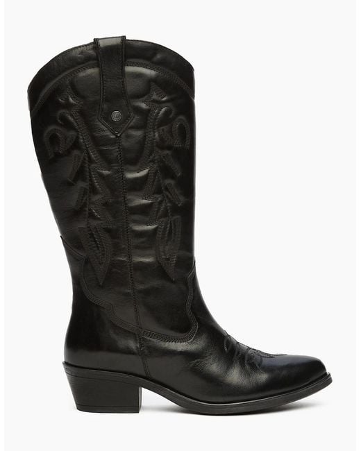 Osprey Black London The Louisiana Leather /Gunmetal Boots