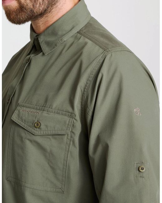 Craghoppers Green Expert Kiwi Long-Sleeved Shirt for men