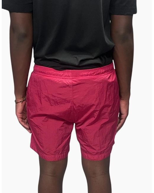 C P Company Red Eco-Chrome R Swim Short for men