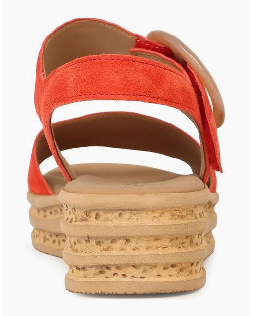 Gabor Orange Andre Sandals