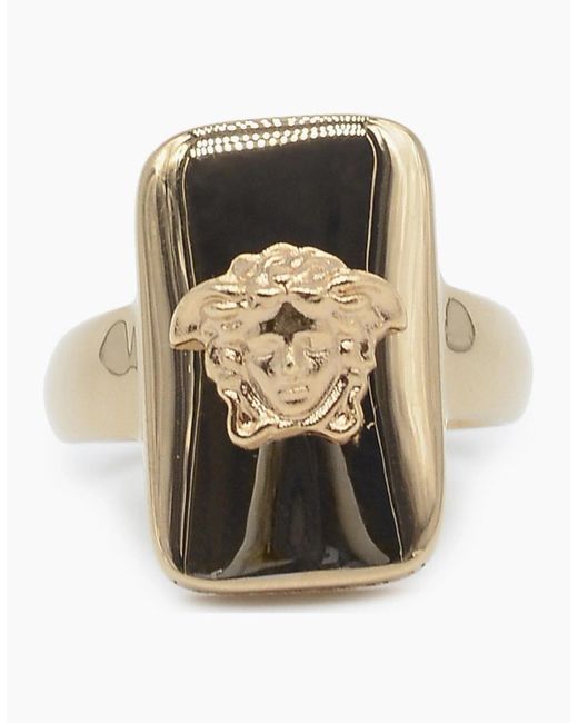 Versace White Medusa Ring for men