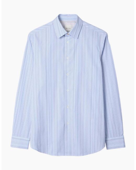 Paul Smith Blue Regular Fit Shirt 40 Lt for men