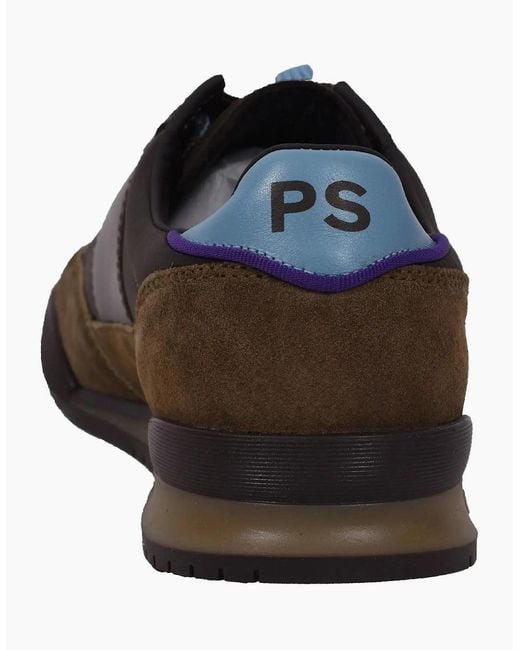 Paul Smith Black Dover Trainer/Khaki for men