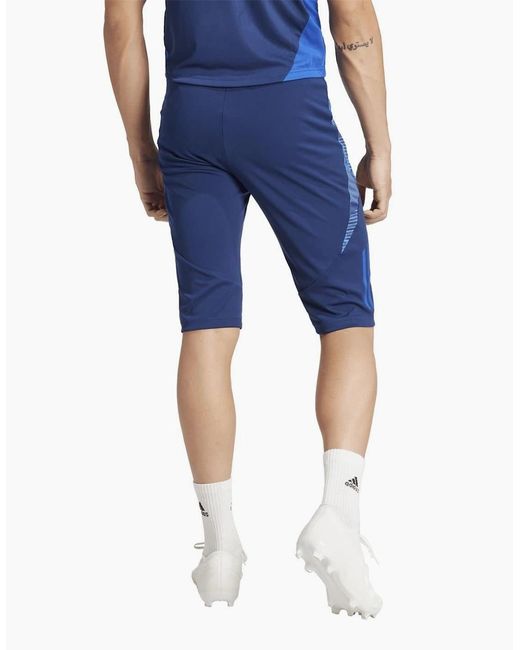 Adidas Blue Tiro24 C 1 2Pnt Football Shorts for men