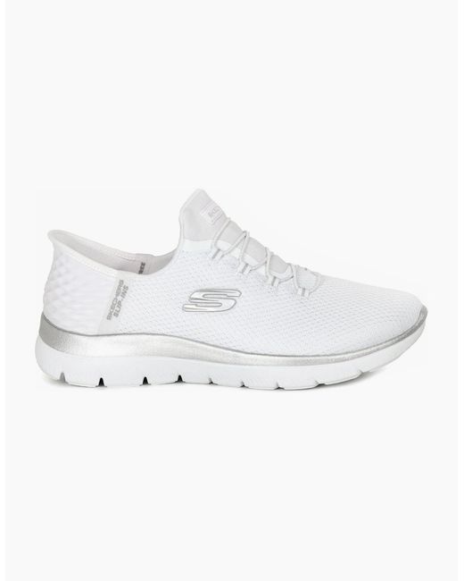 Skechers White Slip