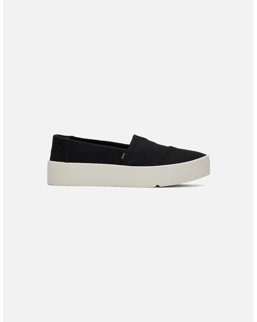 TOMS Black Verona Textile Trainers