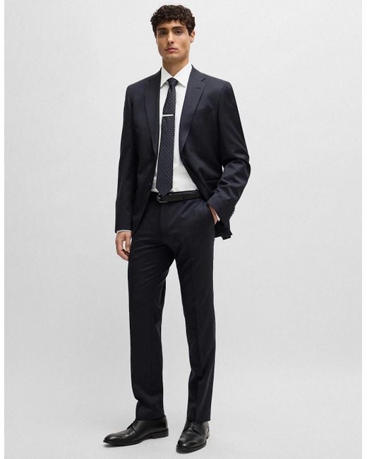 Boss White Slim Fit H-Hank Shirt for men