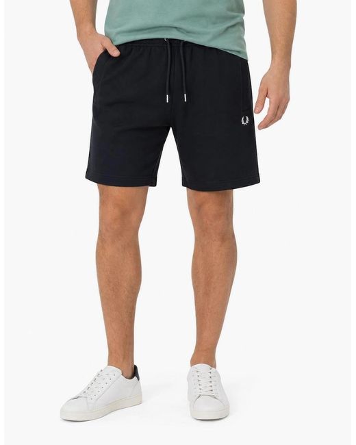 Fred Perry Blue Classic Sweat Shorts for men