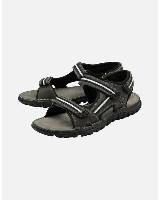 Lotus Black Gus Sandals for men