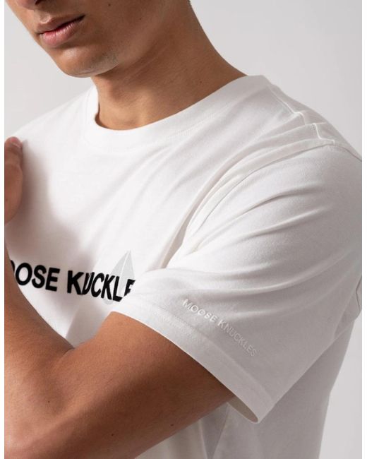 Moose Knuckles White Conway T-Shirt for men