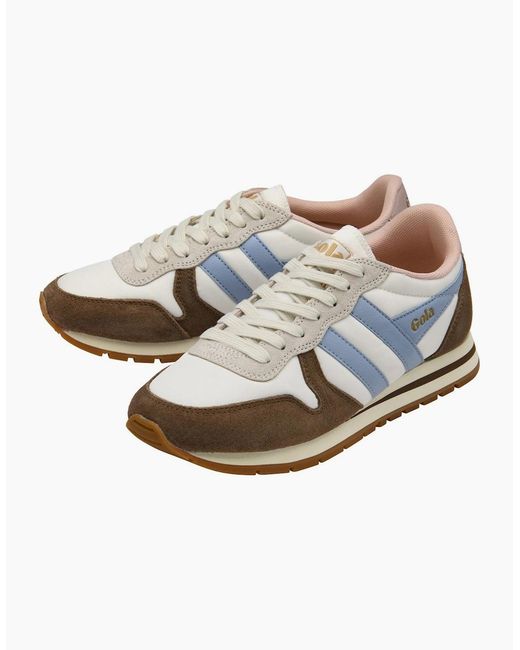 Gola White Daytona Chute Trainers