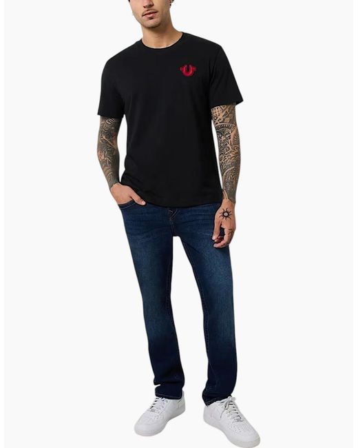 True Religion Black 700181 T Shirts for men