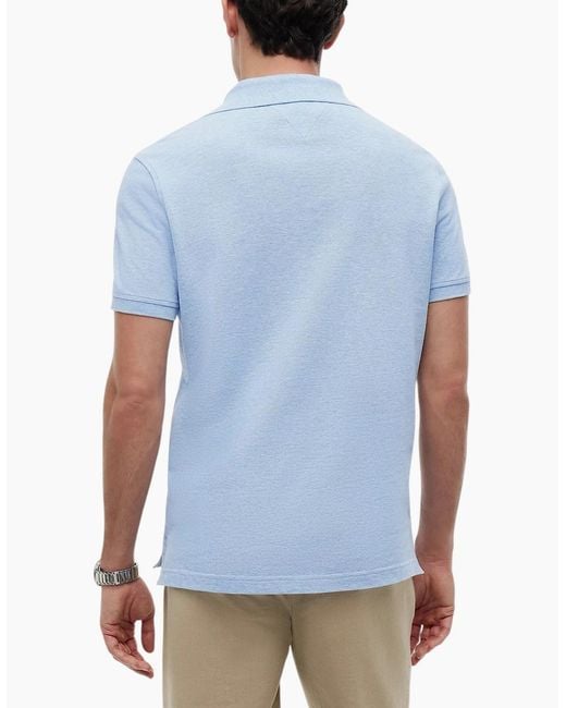 Tommy Hilfiger Blue Polo Shirts Cotton Golf Top