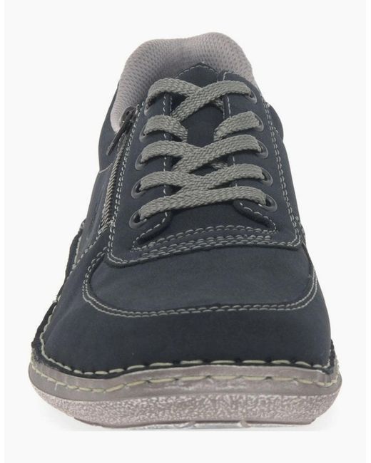 Rieker Blue Dipton Casual Lightweight Trainers for men