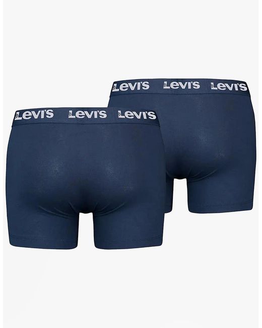 Levi's Blue Levi's Repeat Logo 2 Pack Trunks for men