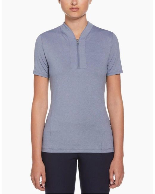 Callaway Apparel Blue Tonal Regular Fit Polo Shirt