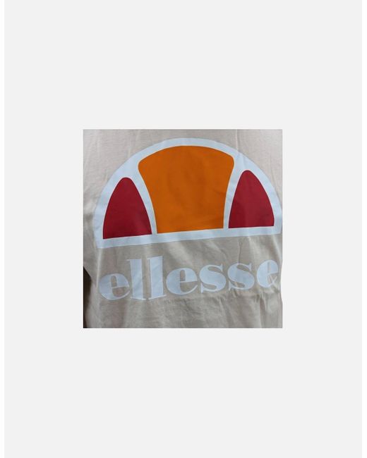 Ellesse Gray Ecrillo T Shirts Crew Neck Short Sleeve Casual Summer Cotton Tee for men