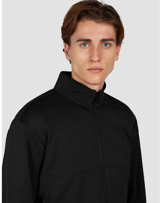 Paul & Shark Black Printed Fin Super Soft Fleece Full Zip Sweatshirt for men