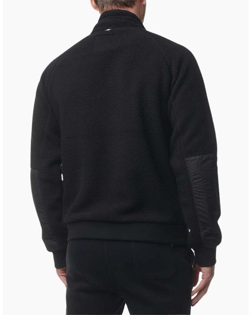 Aquascutum Black Active One Sherpa Jacket for men