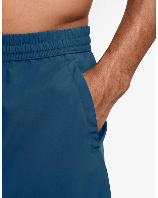 Nike Blue Dri-Fit Form Logo Print Athletic Shorts for men