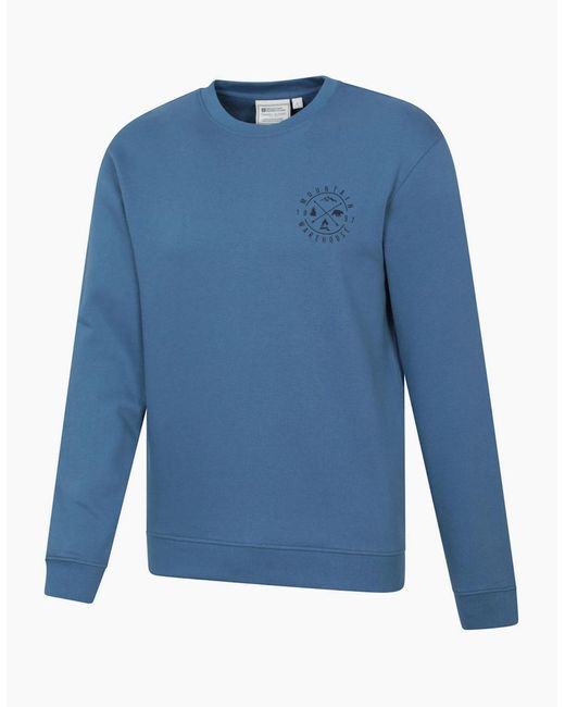 Mountain Warehouse Blue Mountain Crew Neck Sweatshirt for men