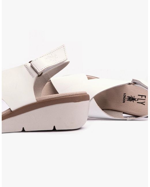 Fly London White Nabi058Fly Sandals