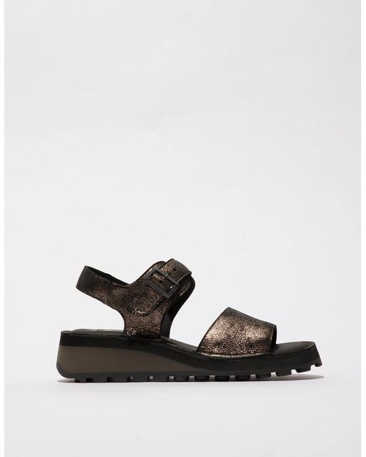 Fly London White Haly559Fly Sandals Graphite
