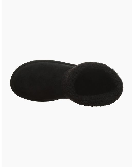 BEARPAW Black Jessa Suede Winter Ankle Boots