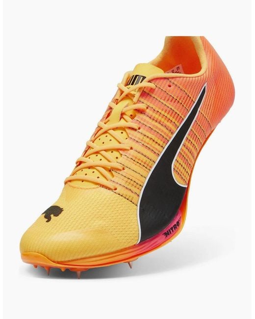 PUMA Orange Evospeed Sprint Nitro 2 Track Running Spikes for men