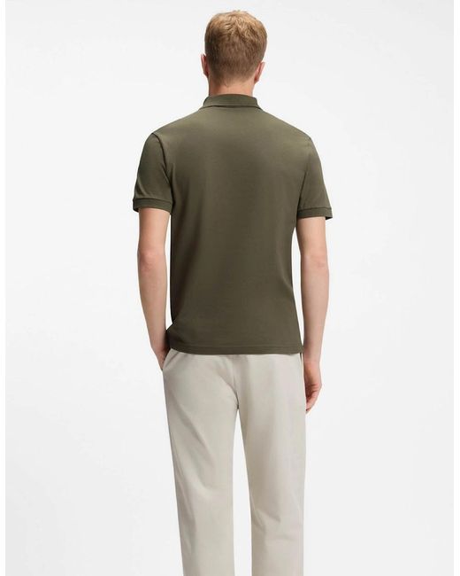 Boss Green Boss Passenger Stretch-Cotton Slim-Fit Polo Shirt With Logo Patch for men