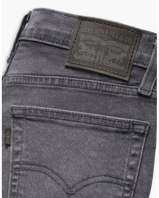 Levi's Gray Levi's High Rise Straight Leg Jeans