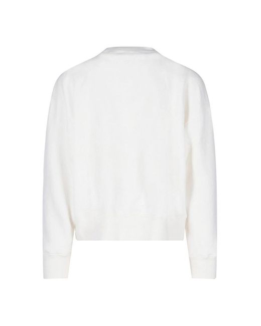 Palm Angels White Kill The Bear Crew Sweatshirt for men
