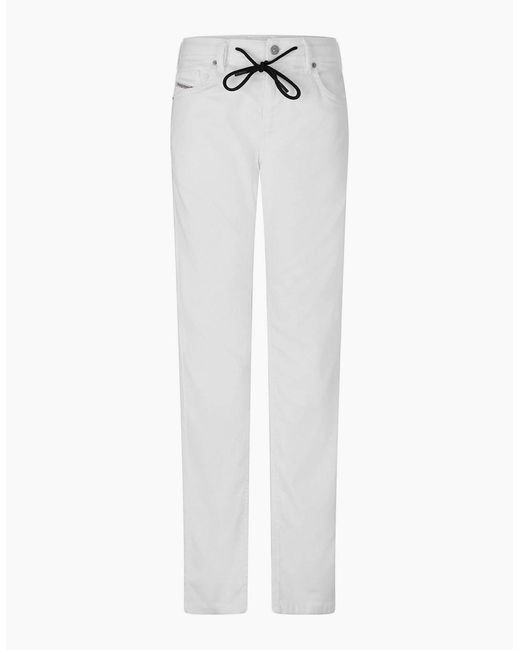 DIESEL White Thommer Y Ne Sweat Slim Fit Jeans for men