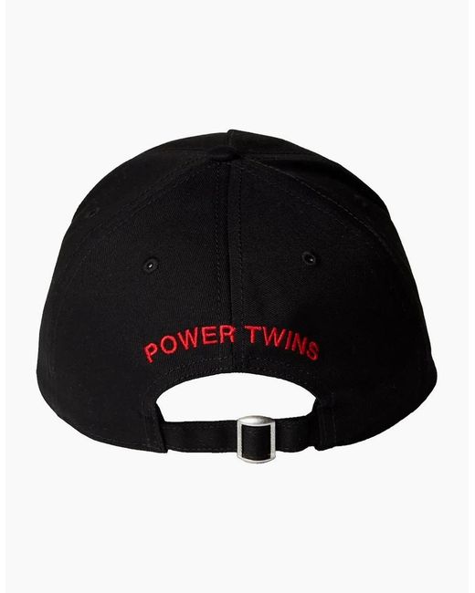 DSquared² Black Sweat And Tears Logo Cap for men