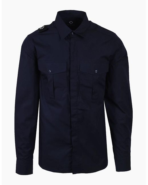 Ma Strum Blue Ls Cyclone Shirt Ink for men